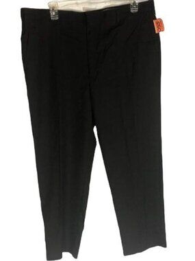 Alfant black nwt pockets zipper dress pants polyester blend size 44/30 READ new